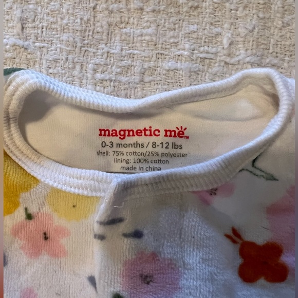 Magnetic Me fleece sleeper/footie , Size 0-3 months - Picture 2 of 5